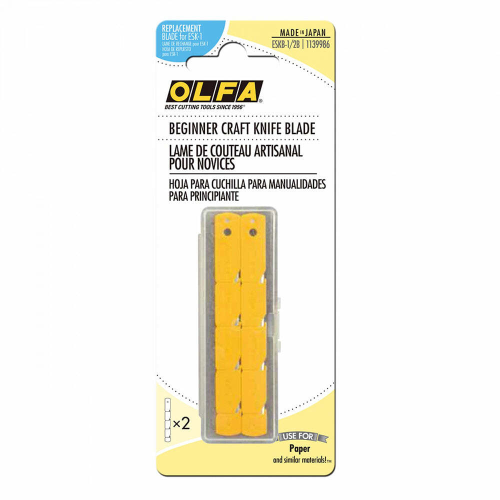 Olfa Beginner Craft Knife Blade Replacements (2pk)