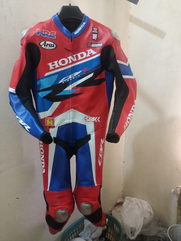 HONDA MOTOGP RACING LEATHER SUIT AVAILABLE IN ALL SIZE