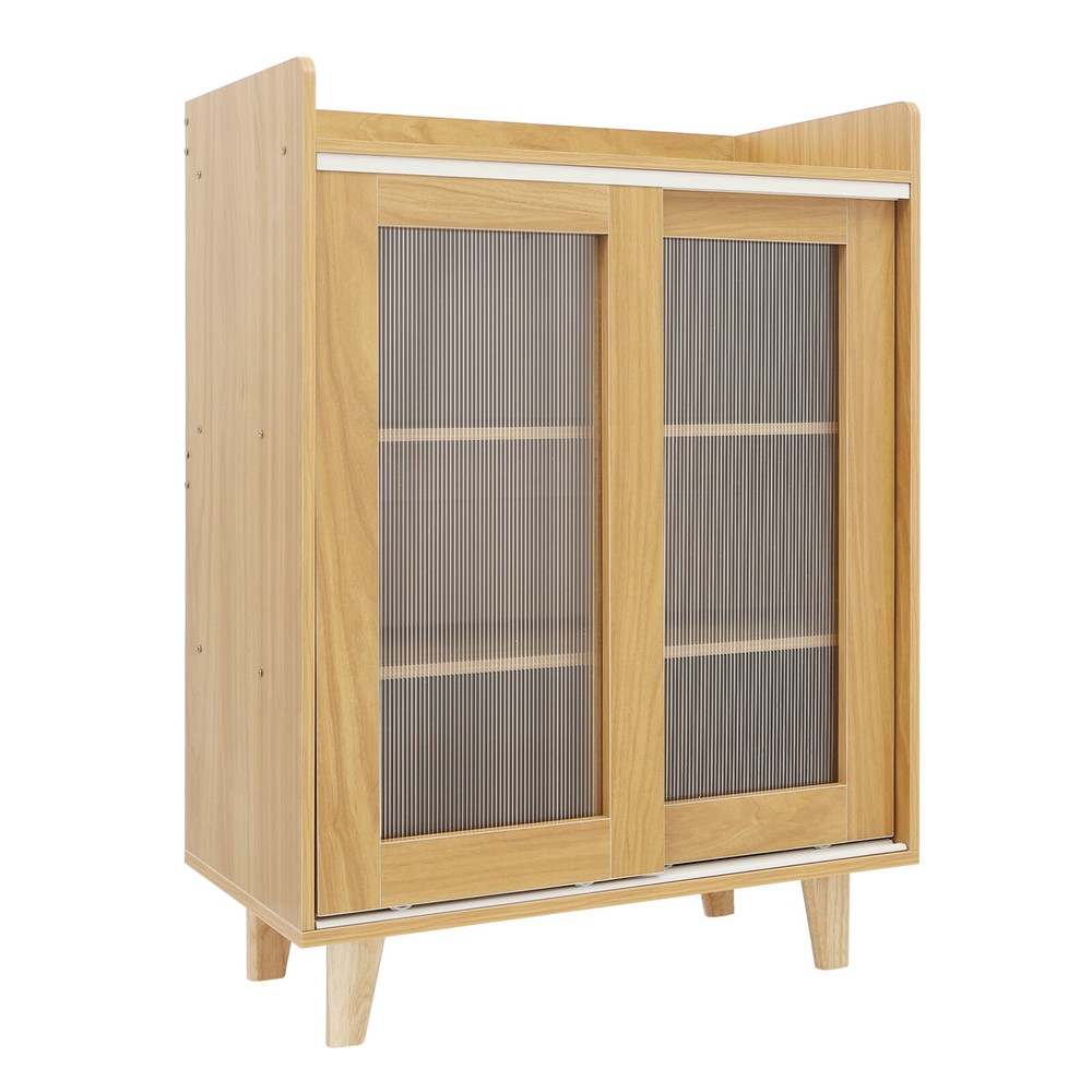 Sideboard Rectangular Kitchen Storage Organizer Floor Standing Storage Cabinet