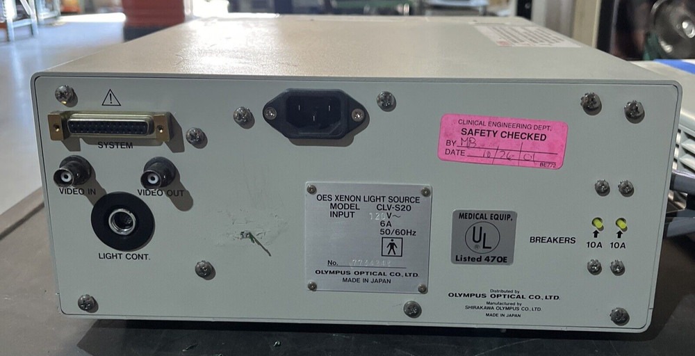 OLYMPUS CLV-S20 XENON LIGHT SOURCE