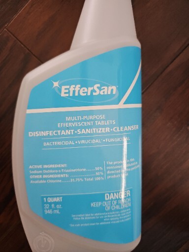 Effersan Multi purpose disinfecting/sanitizing 4 Tablets EPA Req No.66570-2