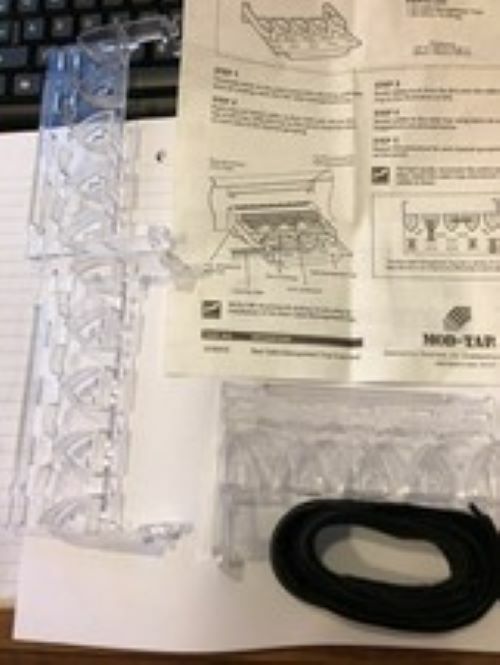25-b0410 mod tap  rack wire manager ,  rear cable management tray includes 3 cab