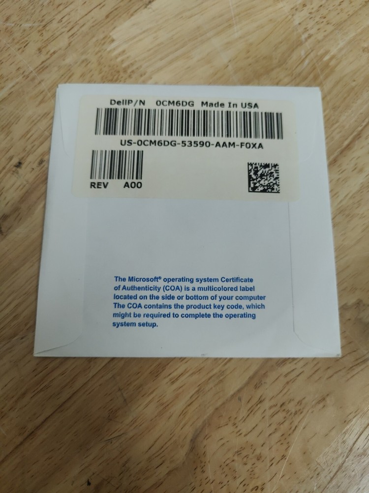 Dell Windows 7 Starter For Small Notebook PCs 32-Bit 0CM6DG