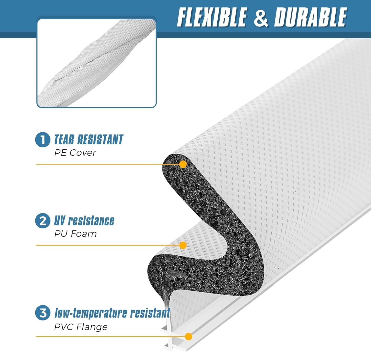 Weather Stripping Door Seal V Shaped Q Foam Kerf Weather Strip Soundproof 24FT W