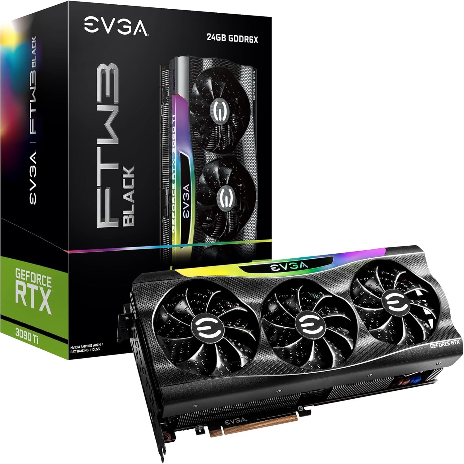 EVGA GeForce RTX 3090 Ti FTW3 Black Gaming 24G-P5-4981-KR 24GB GDDR6X
