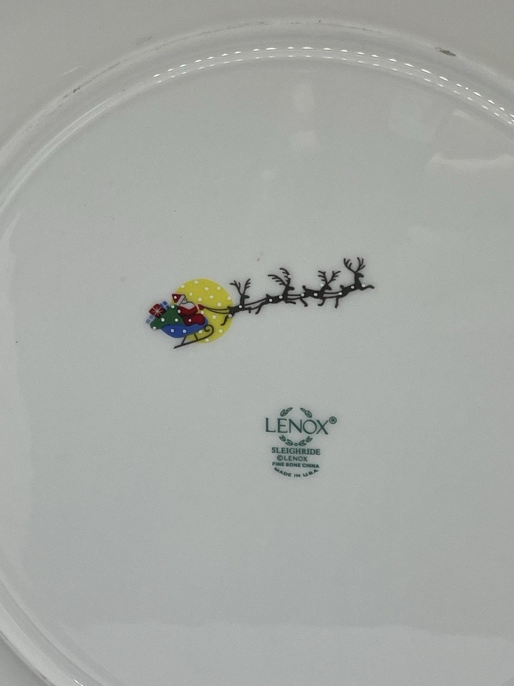 Lenox Sleighride 5 Piece Place Setting As Found Read Description