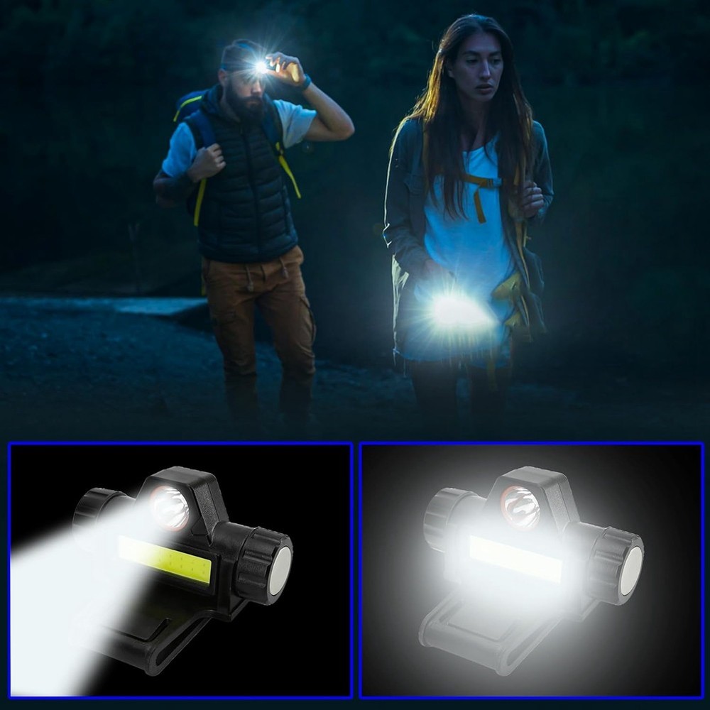 Rechargeable Welding Helmet Light Versatile Headlamp Flashlight with Mount6739