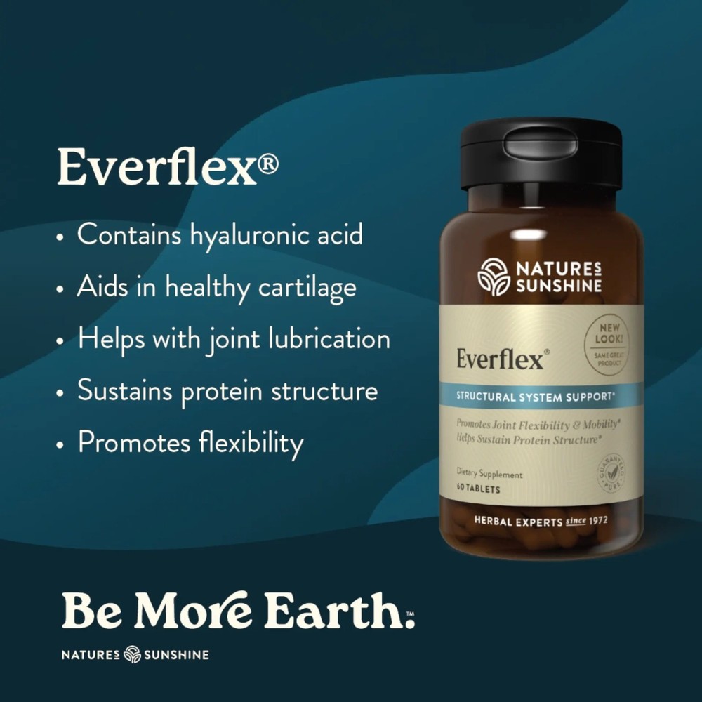NATURE'S SUNSHINE EverFlex w/ Hyaluronic Acid - Structural system support (60CT)
