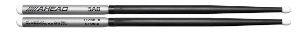 Ahead Drumsticks - 5ABS - HYBRID-STUDIO 5B-Handle  5A-Shaft