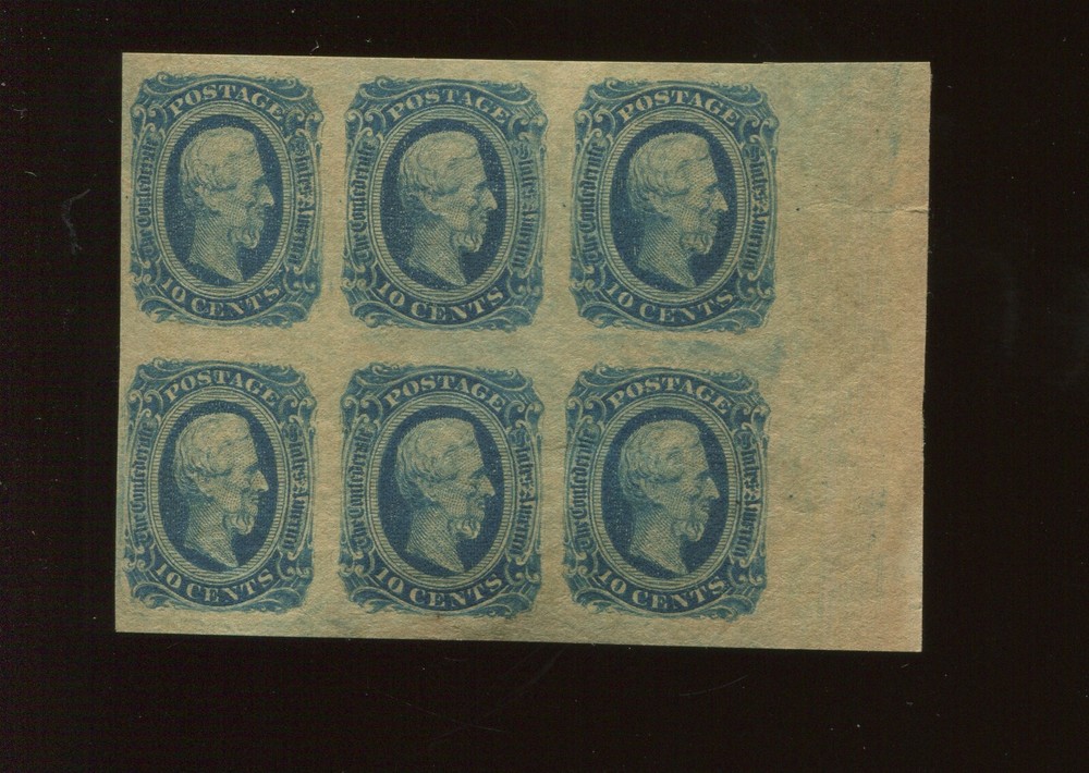 CSA 12 Mint Margin Block of 6 Stamps NH (By 1220)