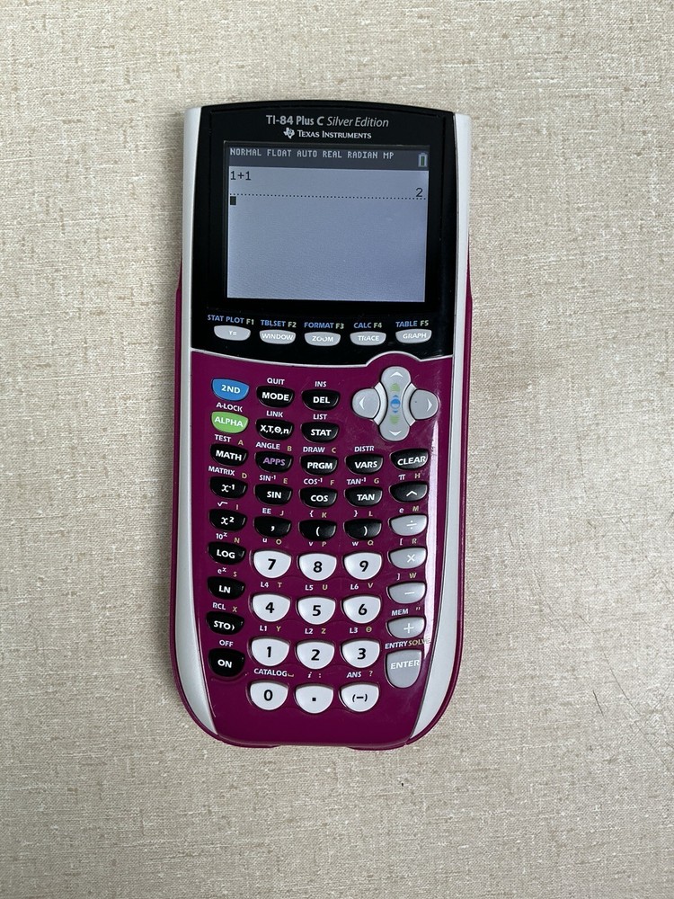 Texas Instruments TI-84 Plus C Silver Edition Graphing Calculator - Pink
