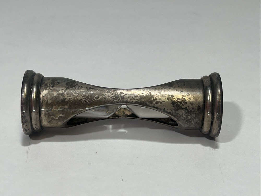 3 5/8" BRASS 2 MINUTE 45 SECOND EGG TIMER HOURGLASS