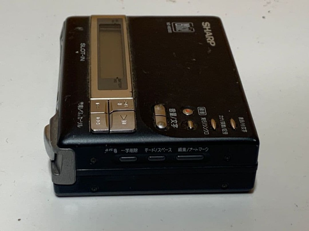 Sharp MD-MS100-B Portable MD Player Recorder Mini DIsc Operation confirmed