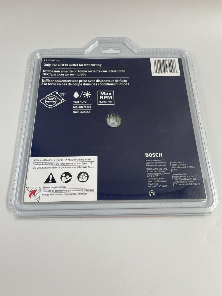 Bosch DB741SD Segmented Diamond Abrasive Blade 7"