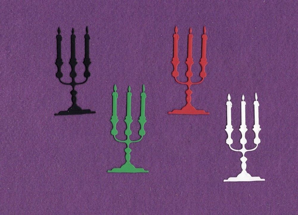 CANDLES die cuts scrapbook cards