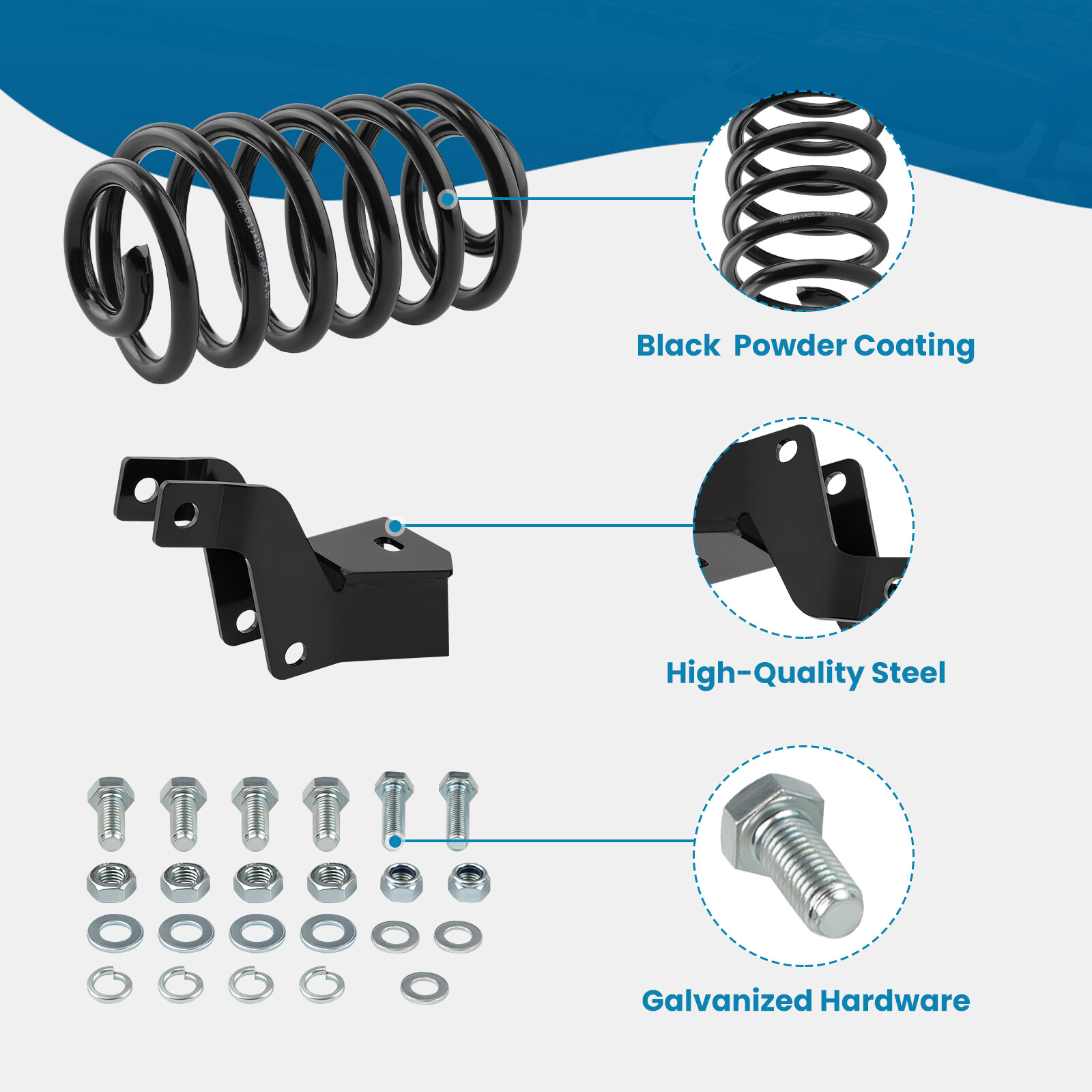 2"/4" Drop Suspension Lowering Kit For Chevy Tahoe GMC Yukon 2007-2014