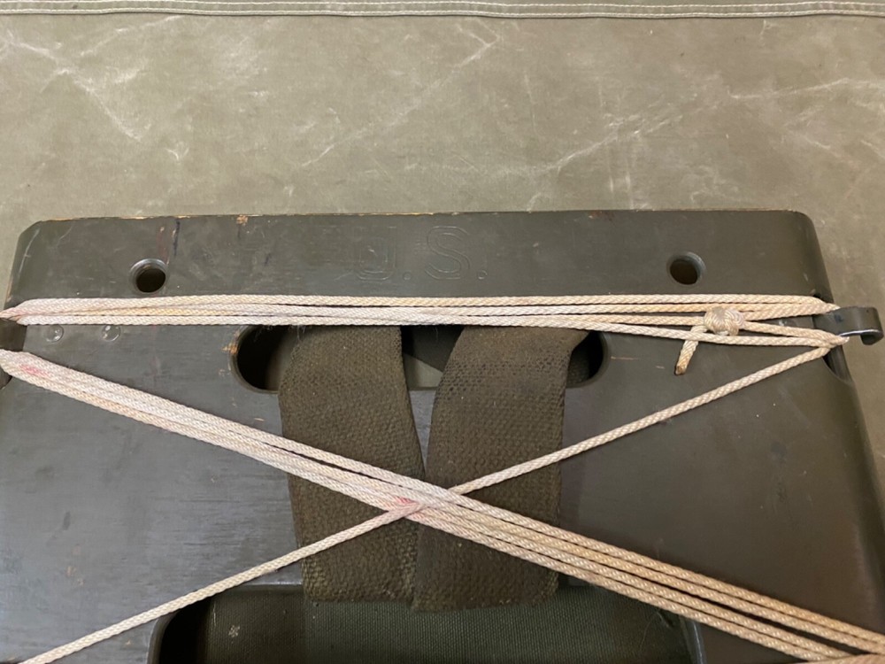 ORIGINAL WWII US ARMY M1944 EQUIPMENT AMMO CARRY PACK BOARD BACKPACK-DATED 1944