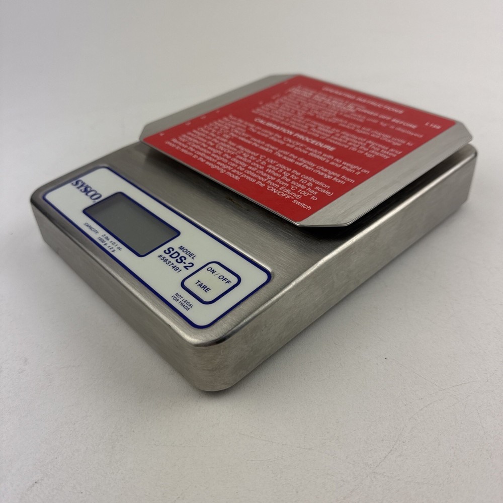 SYSCO Stainless Scale SDS-2 Model 5637491 3 lb Scale WORKING