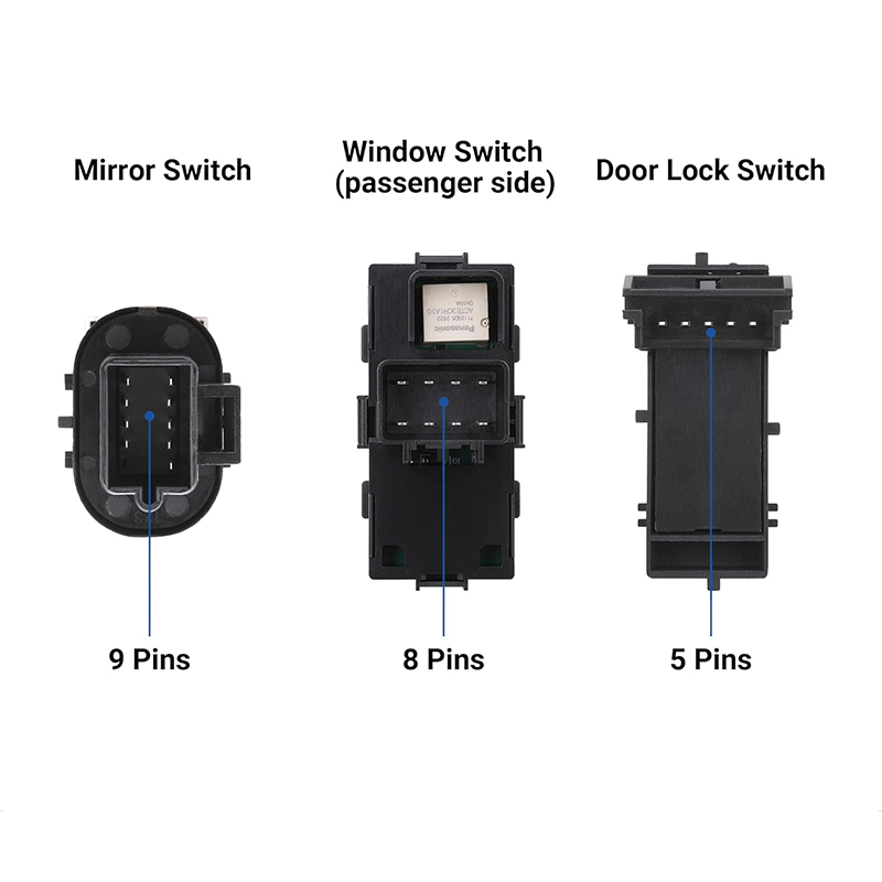 Window Switch+Door Lock+Mirror Control for 2007-2013 Chevy GMC Driver+Passenger