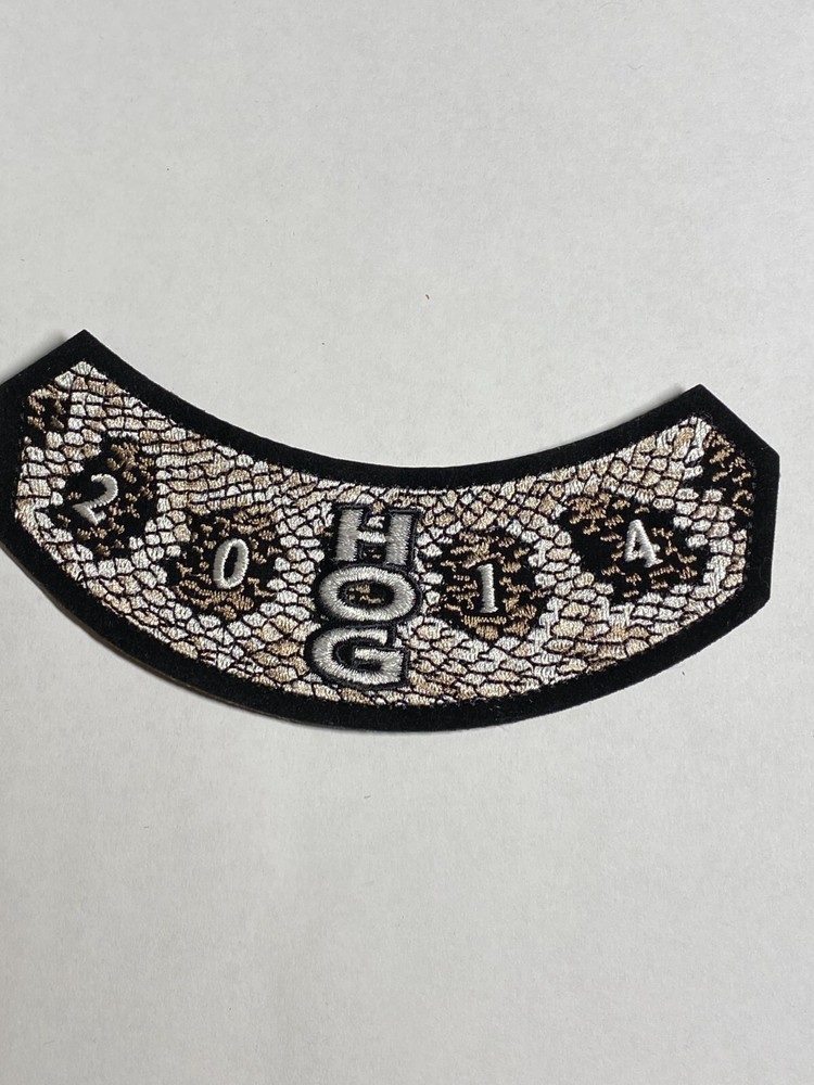Harley Davidson HOG Patch 2014 Harley Davidson Owners Group Rattlesnake
