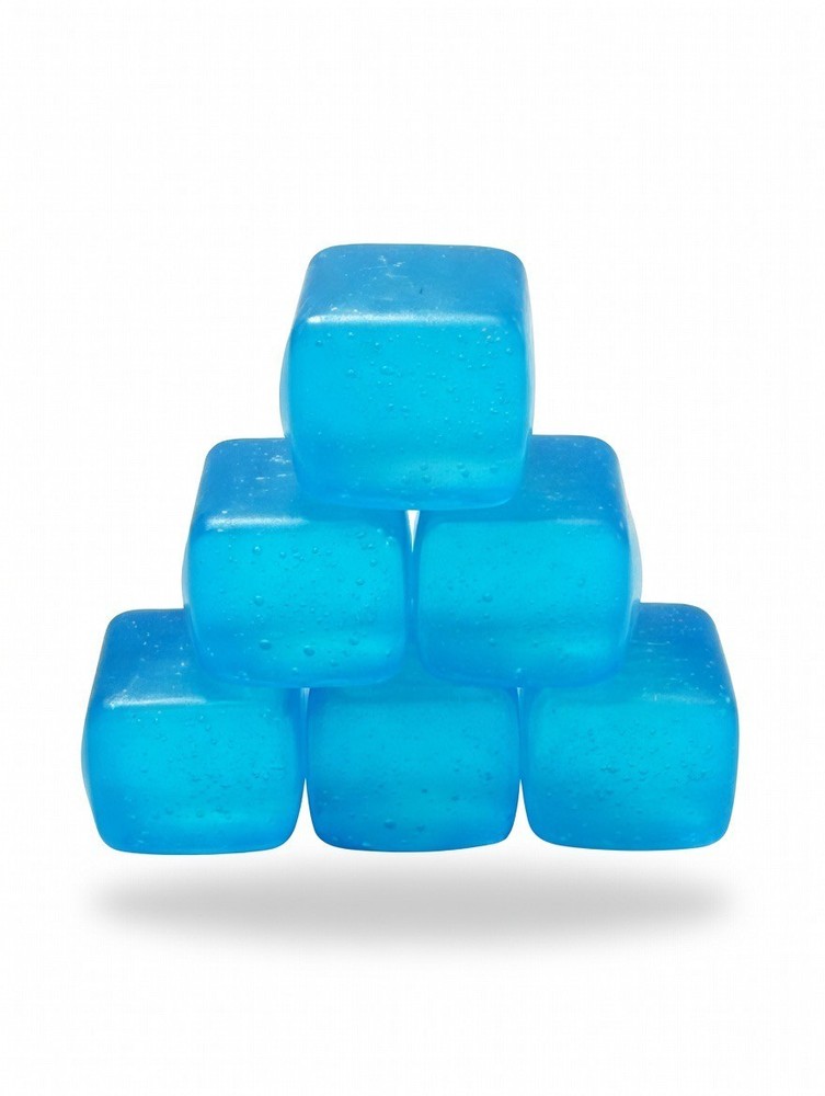New Cube Super Squish Blue Ice Cube 5-Pack