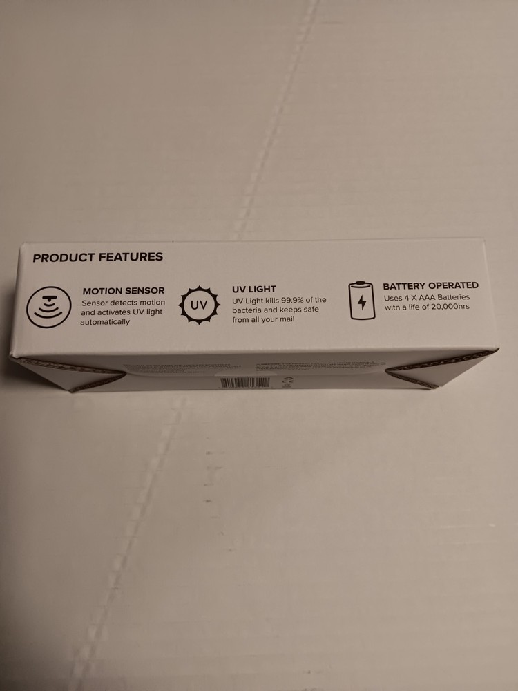 Mailbox UV LIGHT, brilliant IDEAS, Motion Sensor, Battery operated