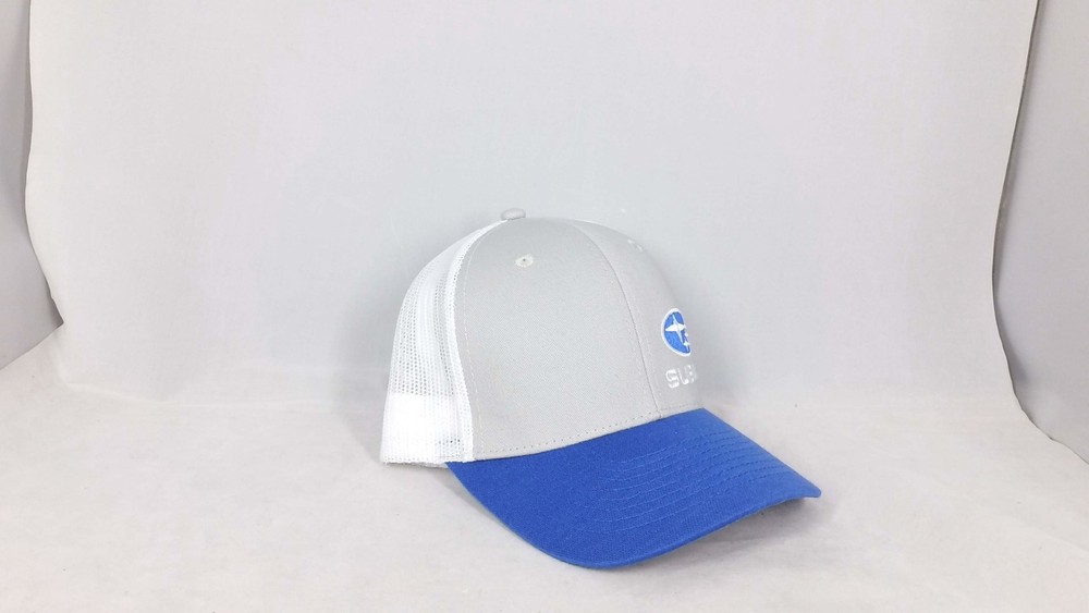 Subaru Logo Blue and White Snapback hat