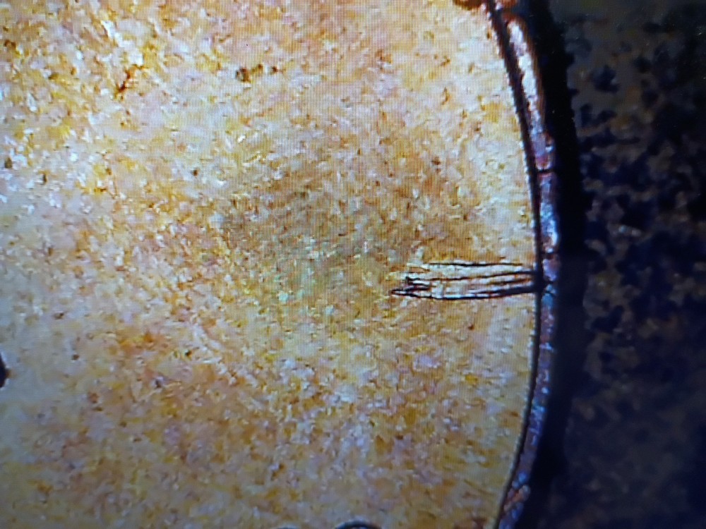 2023 Lincoln Cent Struck Thru Debris On Obverse...