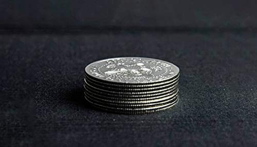 10pcs Super Thin Palming Coins (Half Dollar Version) Magic Tricks Appearing/V...