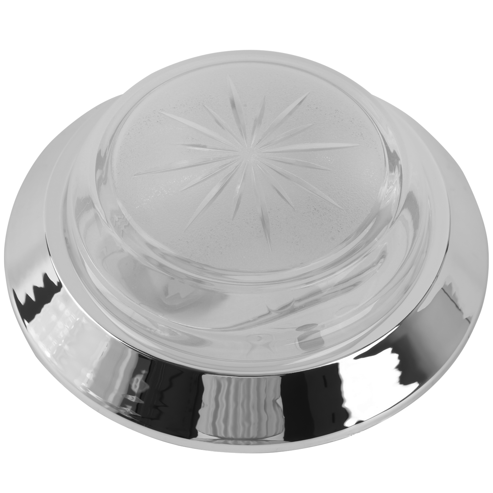 White LED Interior Dome Light For GM Chevrolet Chevy 1970-1981 OT001000A Chrome
