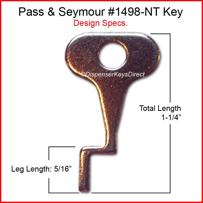 Pass & Seymour #1498-NT Tamper Proof Electrical Switch Key - (6/pack)