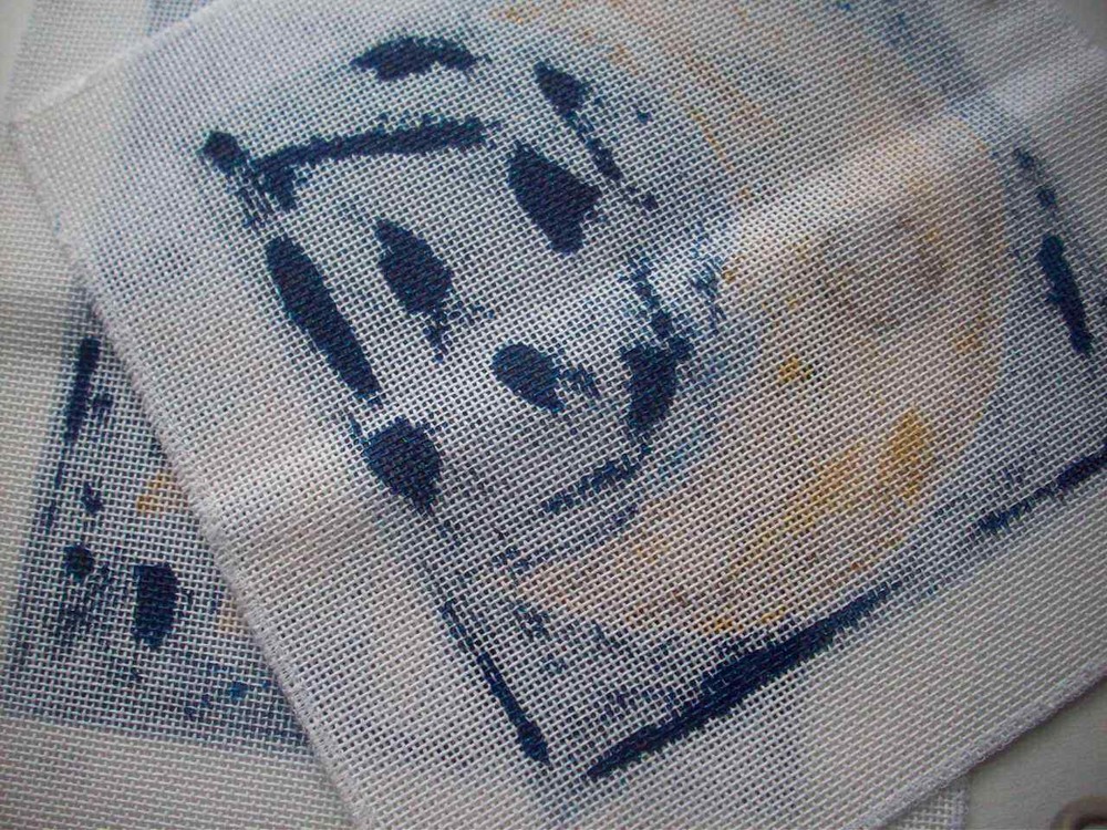 Sun & Moon hand painted canvas wool needlepoint kit