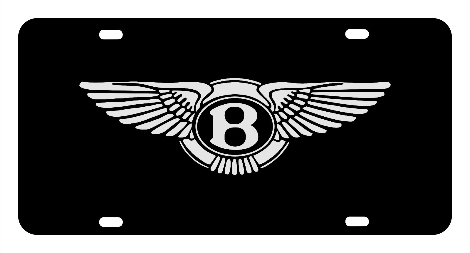 BENTLEY License Plate - Custom Made of Stainless Steel Metal