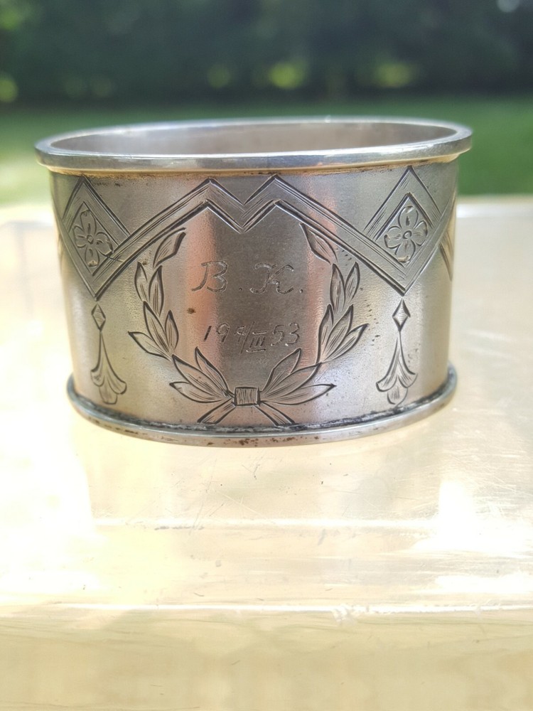 Russian imperial period silver NAPKING ring.