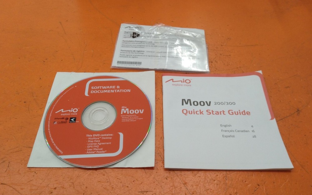 ⭐️⭐️⭐️⭐️⭐️ Mio Moov MioMore Desktop Disc, User Manual Software