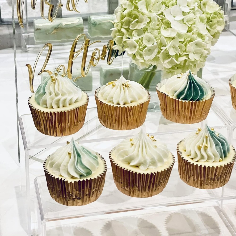 LARGE ACRYLIC RISERS CLEAR RECTANGULAR SHOWCASE COLLECTIBLES DISPLAY SHELF 4SET