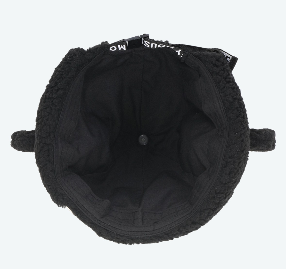 Japan Tokyo Disney Resort Ears Mickey limited Fluffy Winter Cap Hat Black