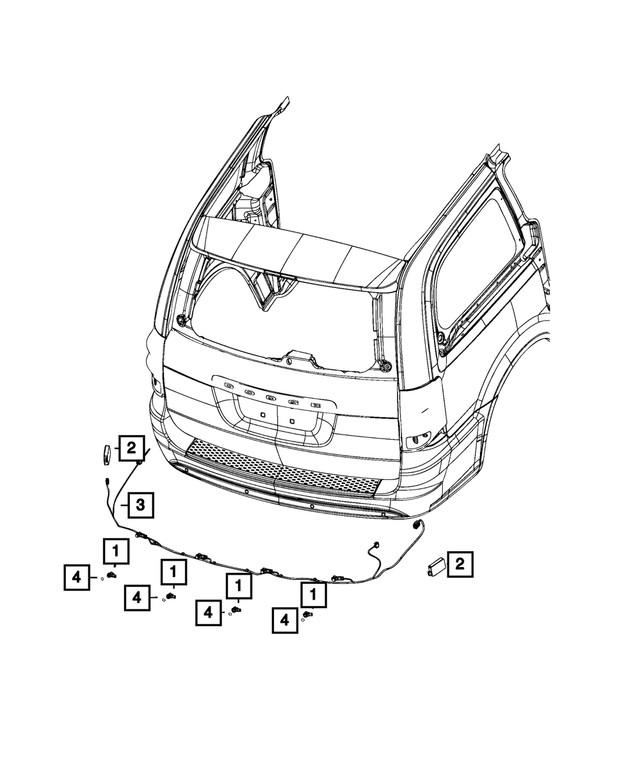 Genuine Mopar Blind Spot Detection Sensor 68252465AB
