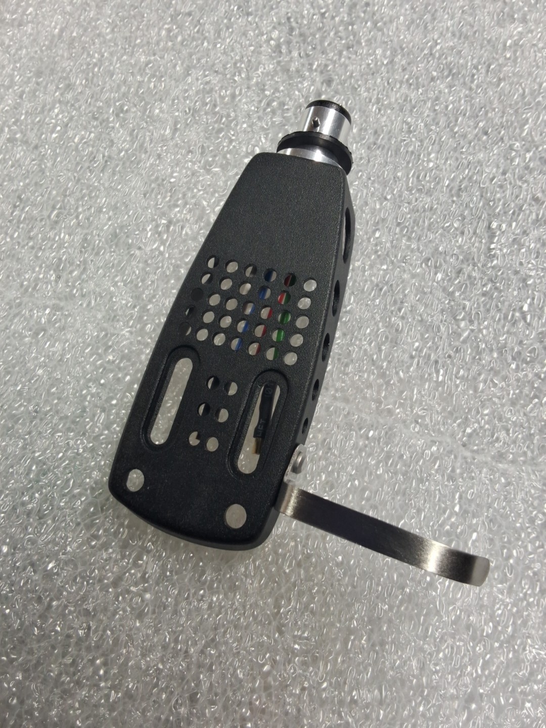 VINTAGE Style ALUM Headshell BLACK. W/ Gold plate copper Wire Leads! US Shipped.