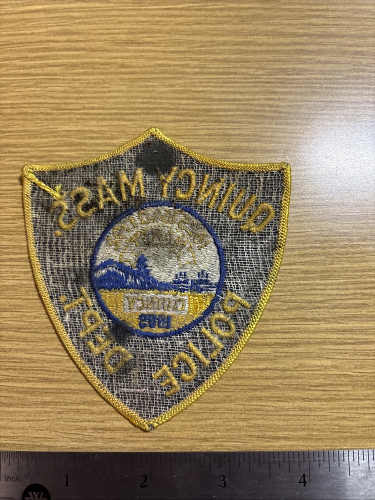Quincy Massachusetts Police Patch Used