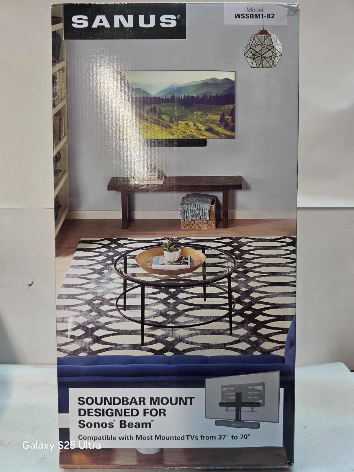 SANUS WSSBM1-B2 Soundbar Mount for Sonos Beam Black New