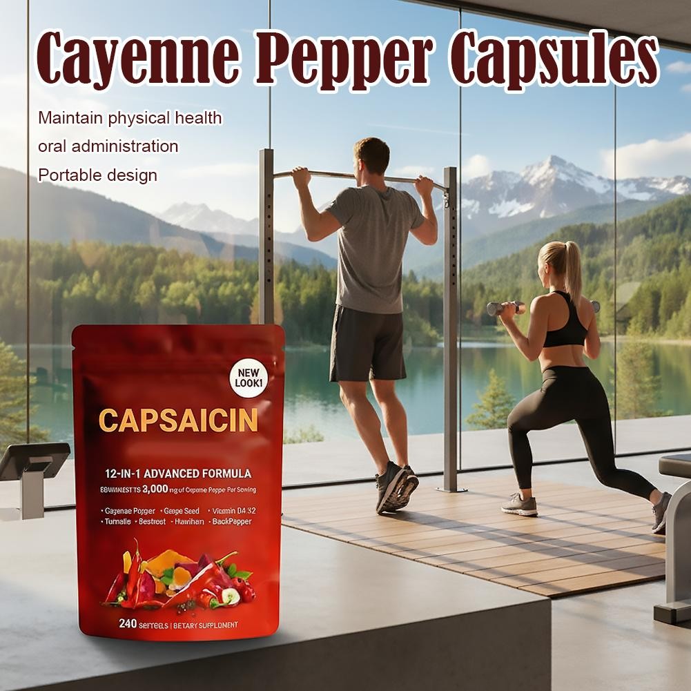 Capsaicin Power - Cayenne Pepper Softgels Supplement, Supports Leg Vein