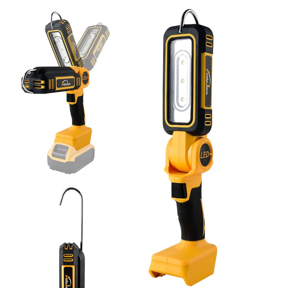 Cordless LED Pivoting Work Light For DeWALT LED 20V 20Volt MAX Flashlight TOOLS