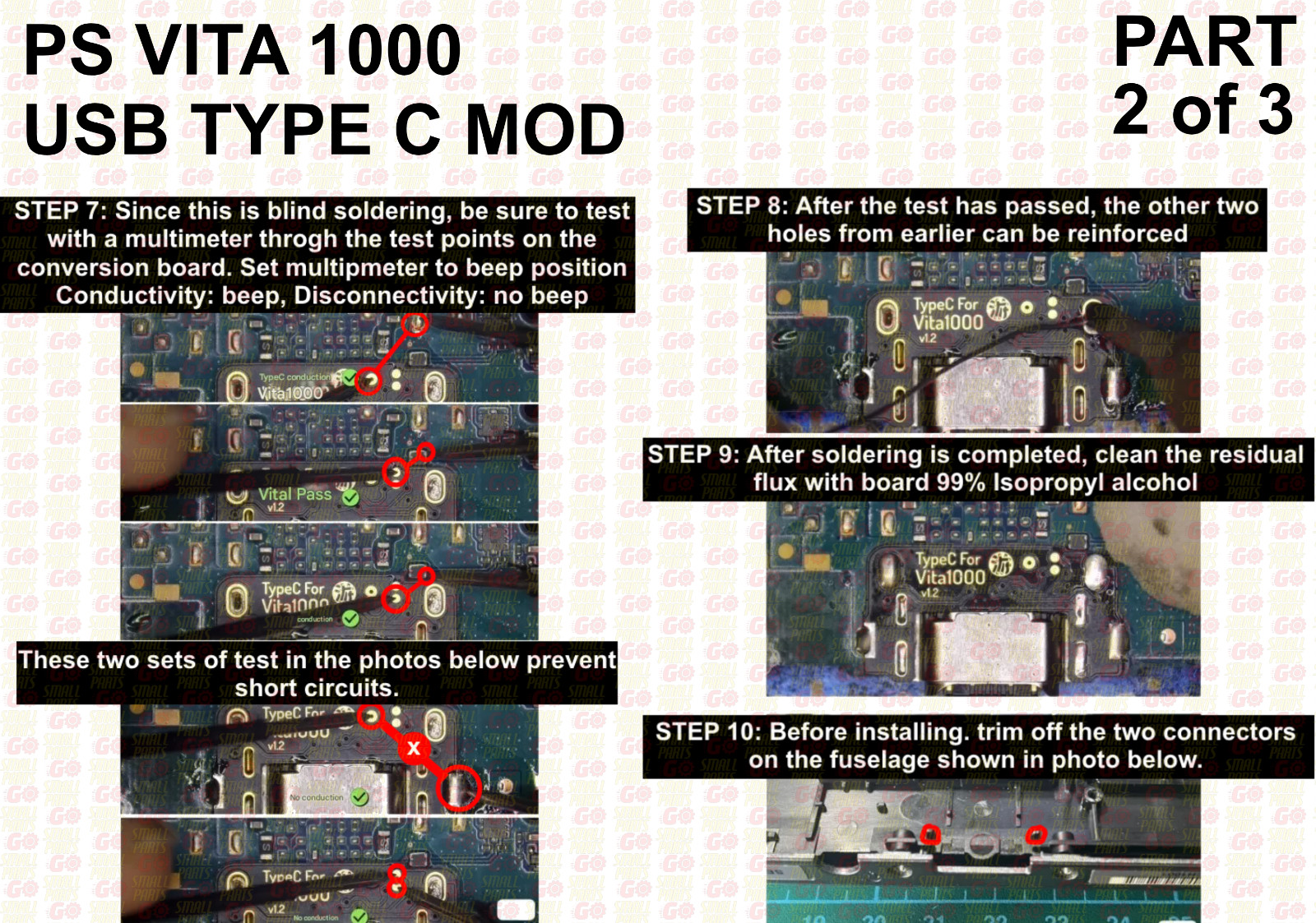 DIY MOD USB Charging Port USB Type-C Charger Connector for PS Vita 1000/2000