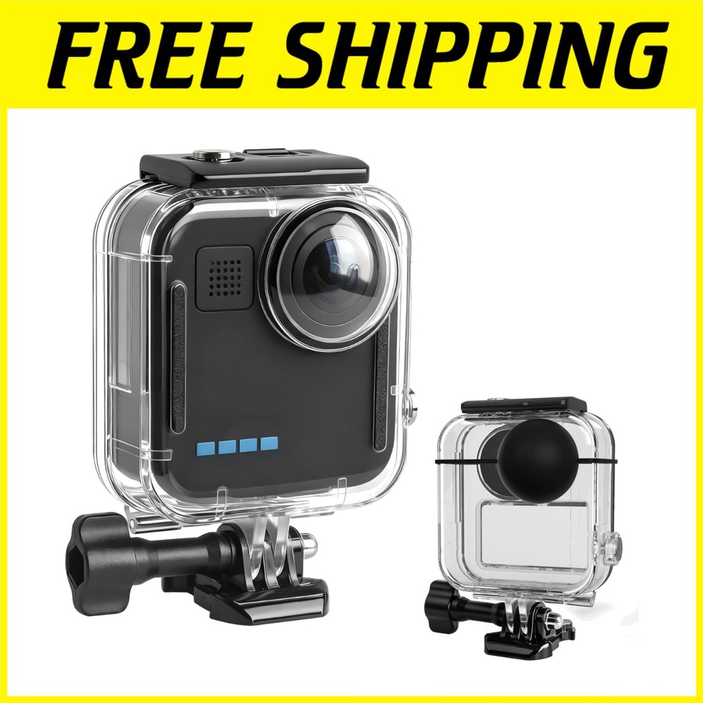 Go Pro MAX 360 Waterproof Case, 147FT/45M Diving Shell