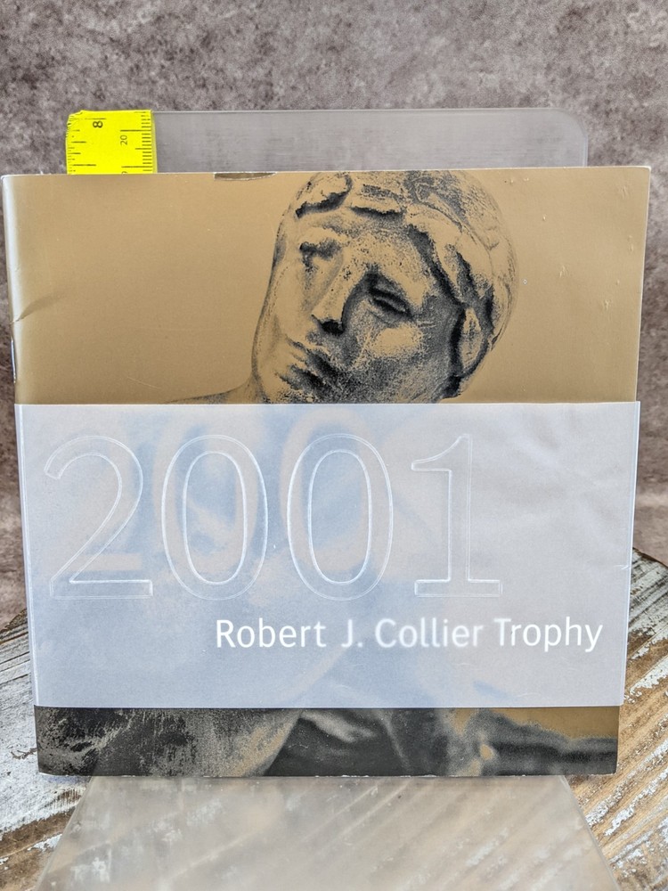 2001 Robert J. Collier Trophey Dinner Program w/ Menu & Unplayed CD F-35 JSF