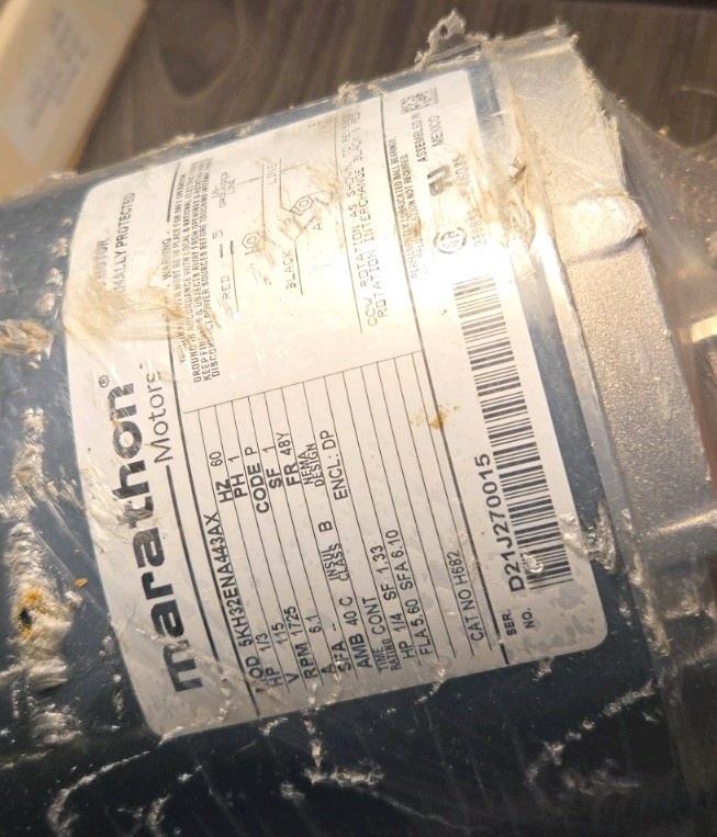 Perlick 63292 Carbonator Pump Style Motor 1/3hp 115v OEM