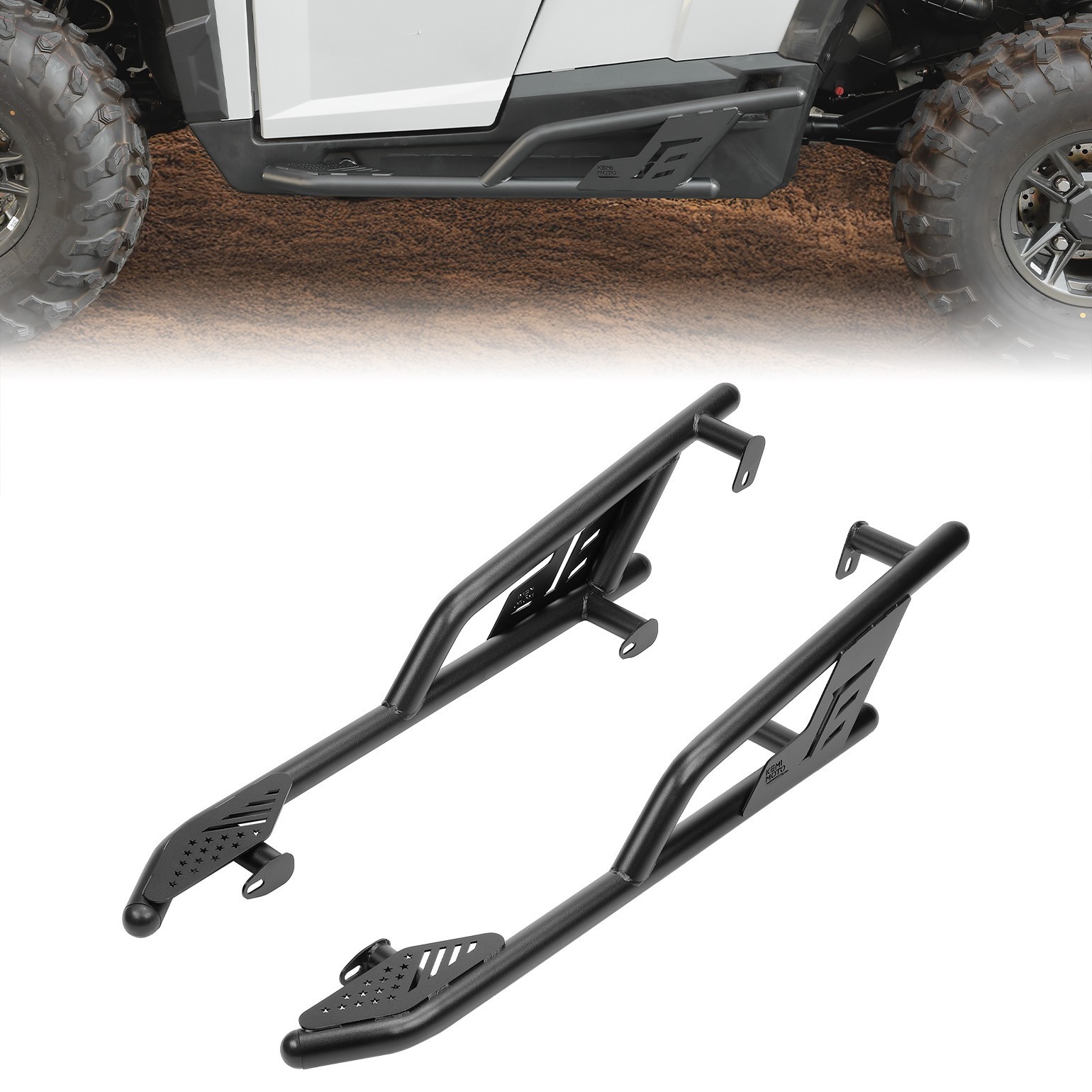 KEMIMOTO Nerf Bars Rock Sliders Heavy Duty For 2016-2025 General 1000/XP 1000