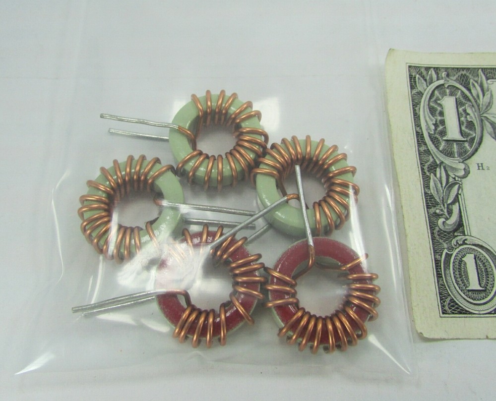 5 Large Copper Wire Wound Ferrites, Chokes Filters,Toroids Inductors Electronics
