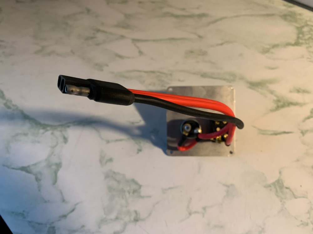 QuickCar Ignition Control Panel Starter Black 1 Toggle/ 1 Push Button Checkered